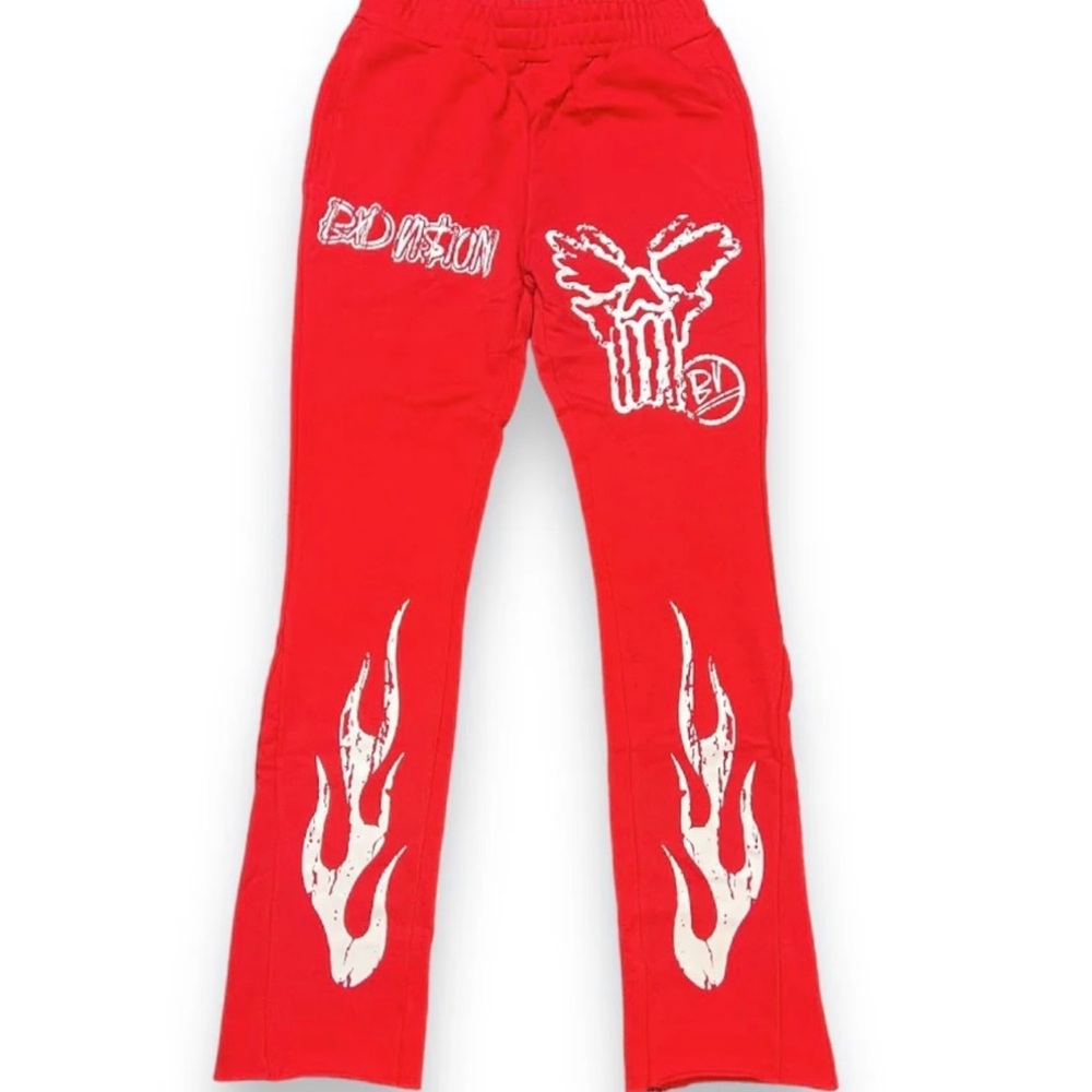 BXD VI$ION Red Branded Flame Flares SZ S